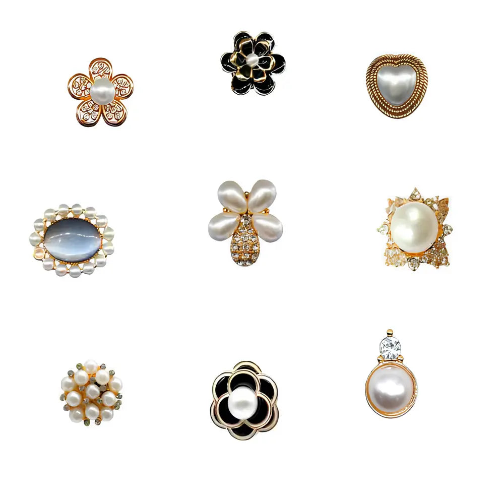 PIN'S PERLES METAL