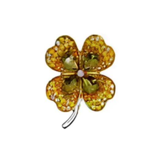 PIN'S FLEURS & TREFLES METAL