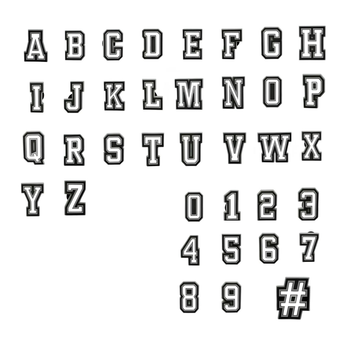 PIN'S LETTRES & CHIFFRES