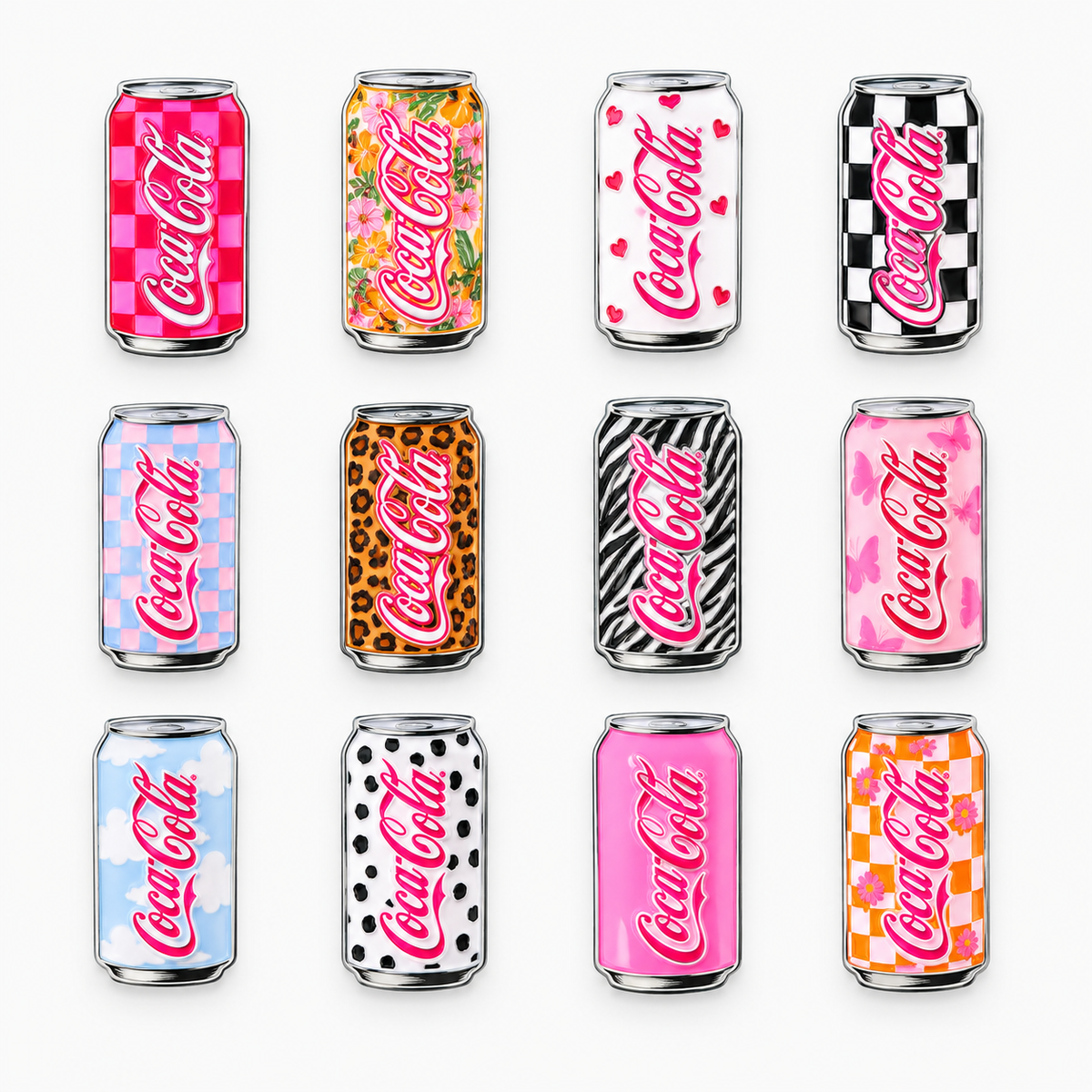 Pins Canette Coca-Cola pour Crocs – 12 Imprimés