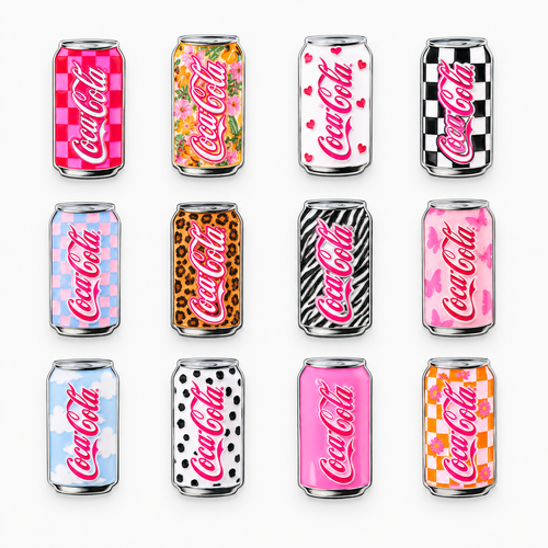 Pins Canette Coca-Cola pour Crocs – 12 Imprimés